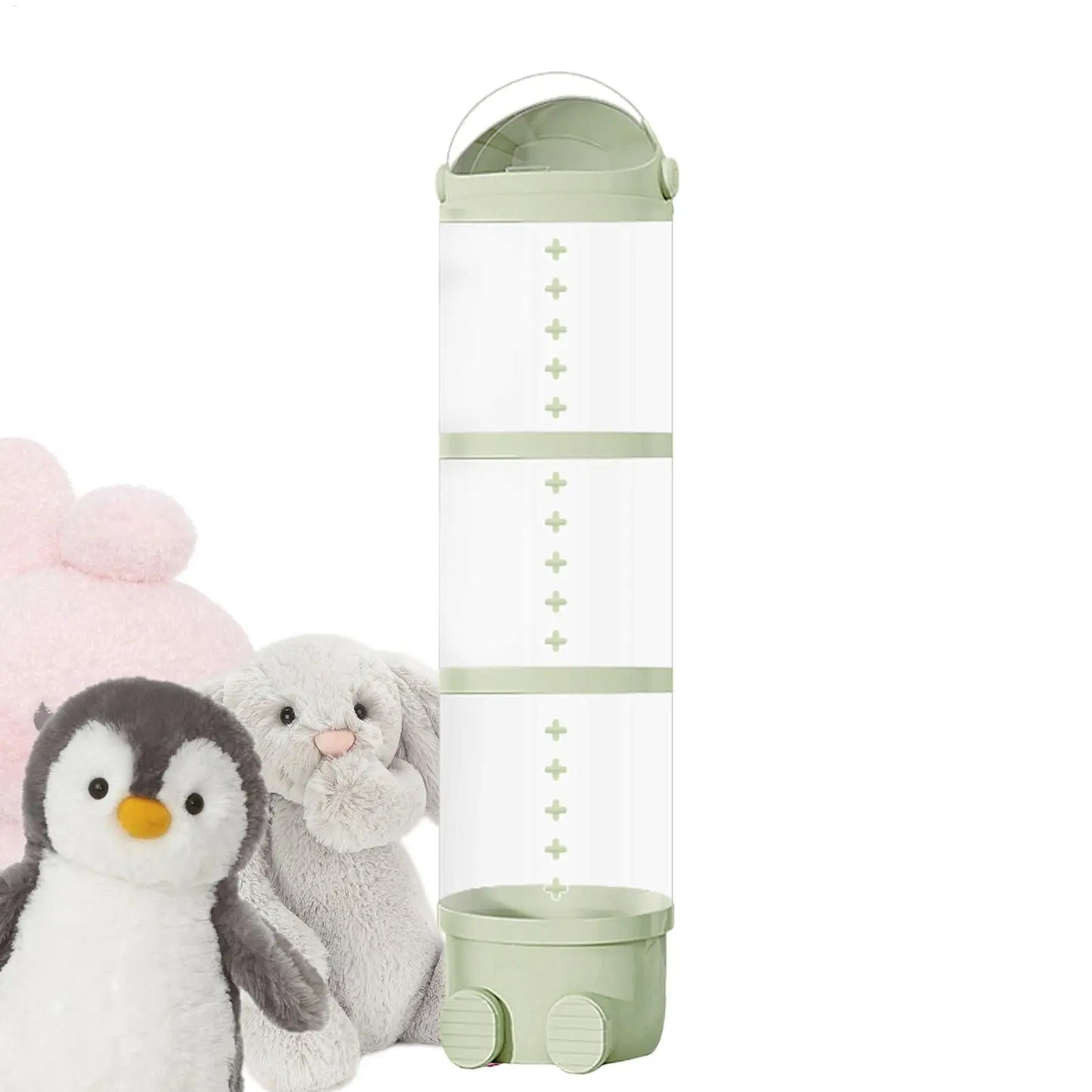 Plush Doll Storage Tube 3 layer / 4 layers Stuffed Animal Storage Toy Display Transparent Stuffed Dolls Storage Bucket Organizer