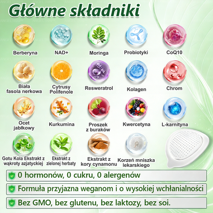 💜💜💜💜ANGELTRAP® Moringa × Berberyna × AMPK 10-w-1 Wsparcie metaboliczne, plaster z nanotechnologią mikroigłową 🇵🇱(Wystarczy raz dziennie, widoczne efekty w 7 dni) ✅ Na otyłość, wiotką skórę, cukrzycę, bezdech senny, problemy ze stawami i wiele innych
