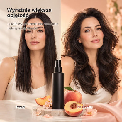 🔥 OSTATNI DZIEŃ! 10% zniżki - 💧Spray do stylizacji i zwiększania objętości włosów o zapachu brzoskwini