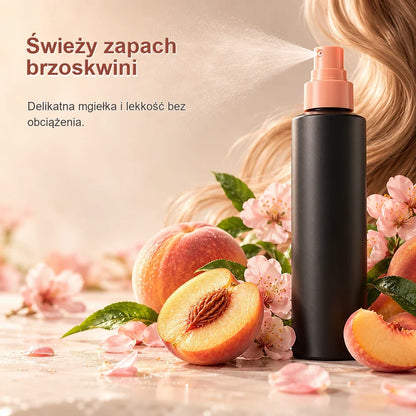 🔥 OSTATNI DZIEŃ! 10% zniżki - 💧Spray do stylizacji i zwiększania objętości włosów o zapachu brzoskwini